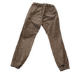 Free World Clothing 100% Cotton Cargo Jogger Pants Tan Drawstring Size Medium
