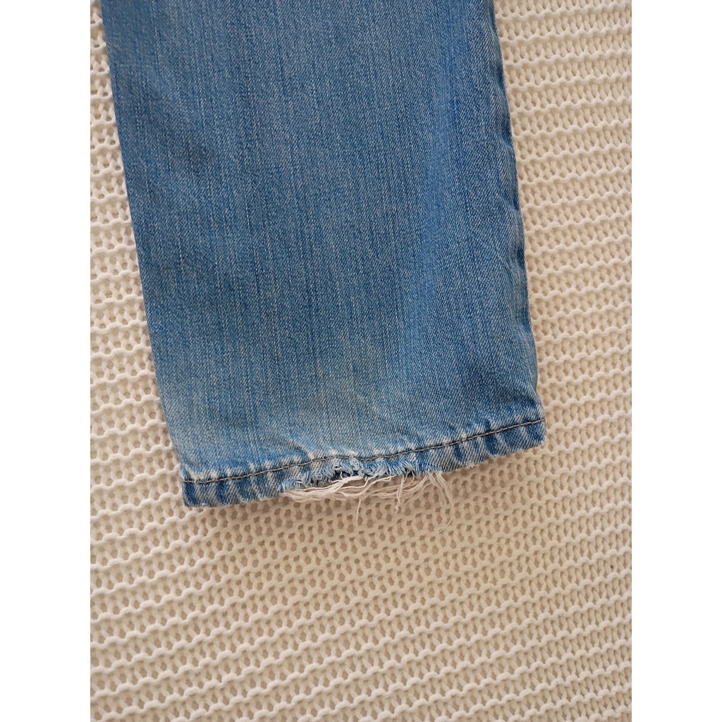 VTG Deep Pocket Jean Co USA Kentucky Straight Leg Jeans Light Wash Button Fly 29