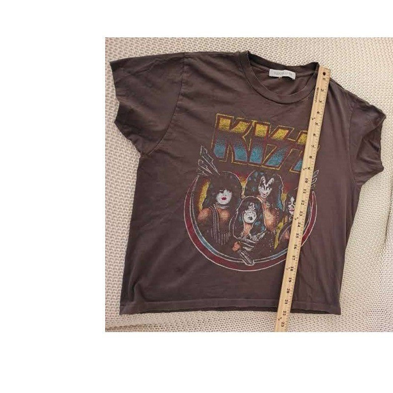 Kiss Band Daydreamer Graphic T Shirt Gray Retro Rock Concert Tee Rock Classic
