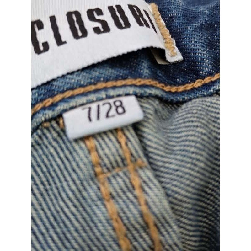 Disclosure High Rise Wide Leg Jeans 31x30 Medium Wash Blue Denim NWOT