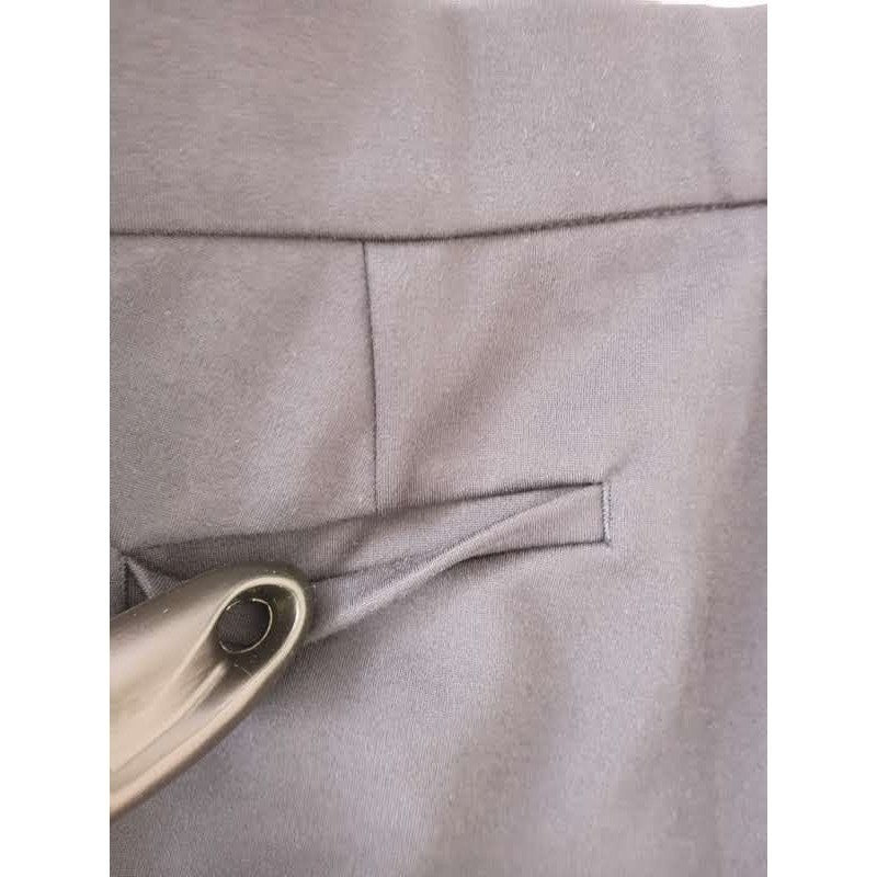 Quince Navy Blue Ultra Stretch Ponte Trouser Wide Leg Pants S W27 High Waisted