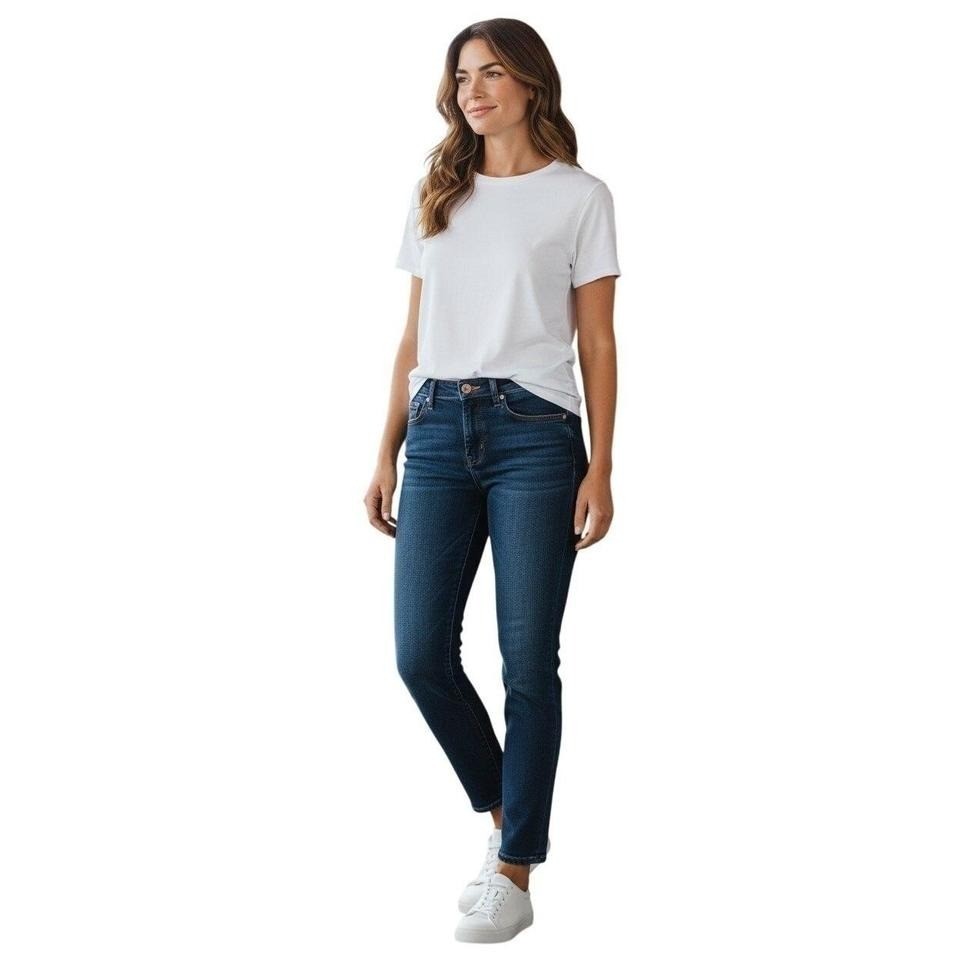 J Brand Sublime Skinny Jeans Dark Wash Mid Rise Stretch Denim 28x26