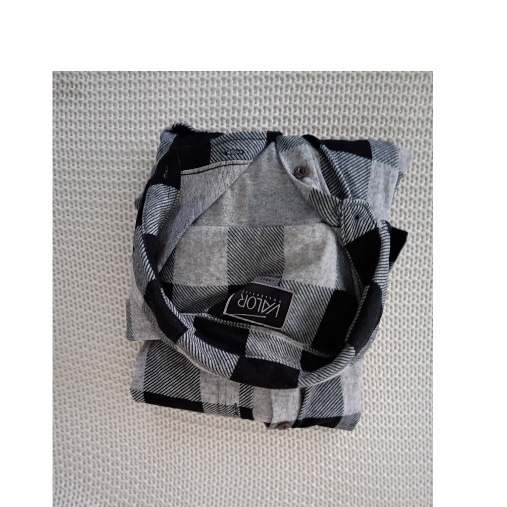 Valor Collective NWT Battle Creek Buffalo Plaid Flannel Shirt Long Slv Button L