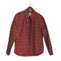 J Crew Red Plaid Slim 100% Cotton Untucked Secret Wash Shirt Mens L Everydaywear