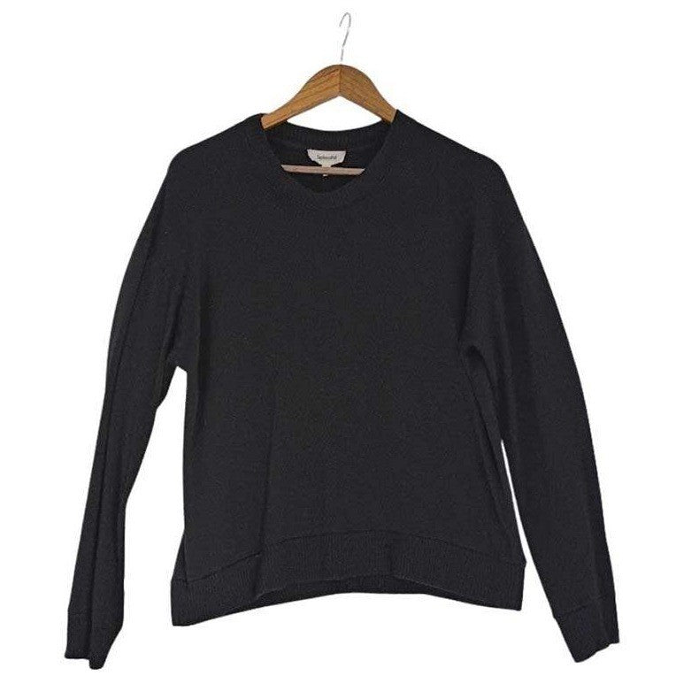 Everlane Black Crew Neck Long Sleeve Sweater Size Medium