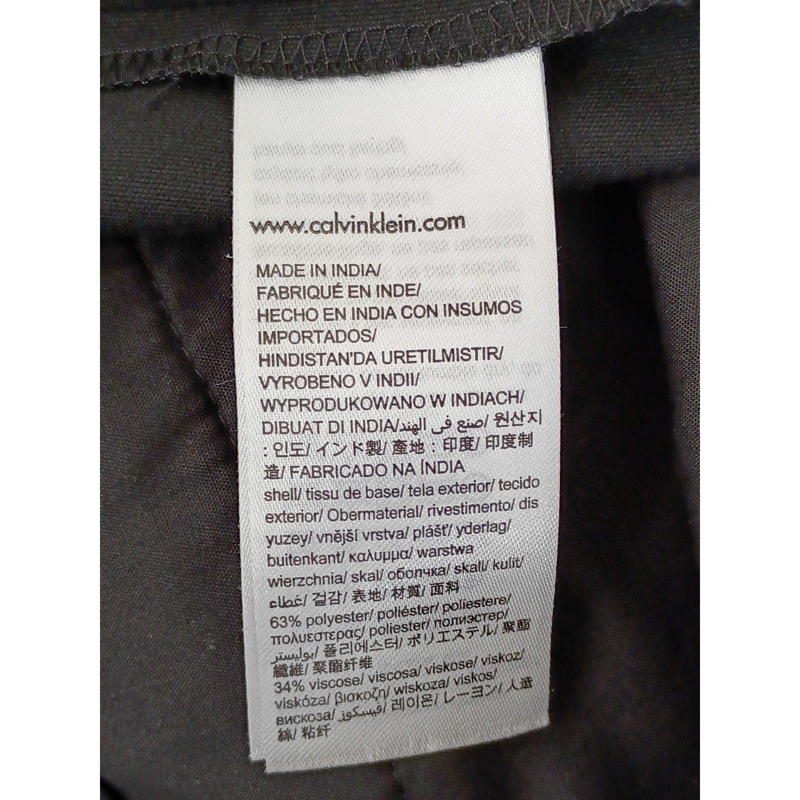 Calvin Klein Infinite Slim Fit Dress Pants Men's 34x32 Black 4-Way Stretch NWOT