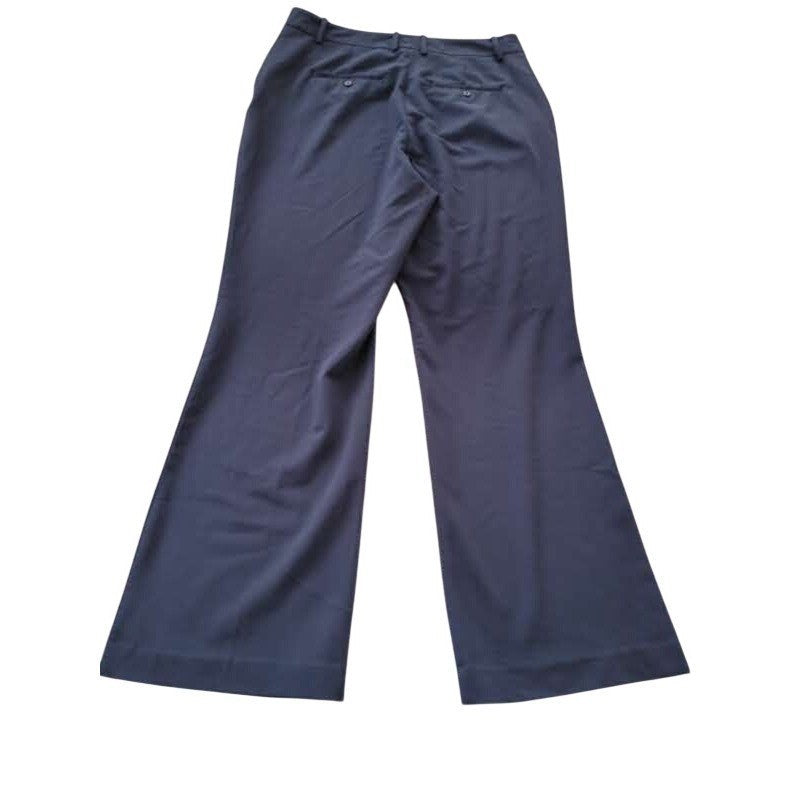 Worthington Wide Leg Trousers Navy Work Pants Womens 12 Fits W 29-31