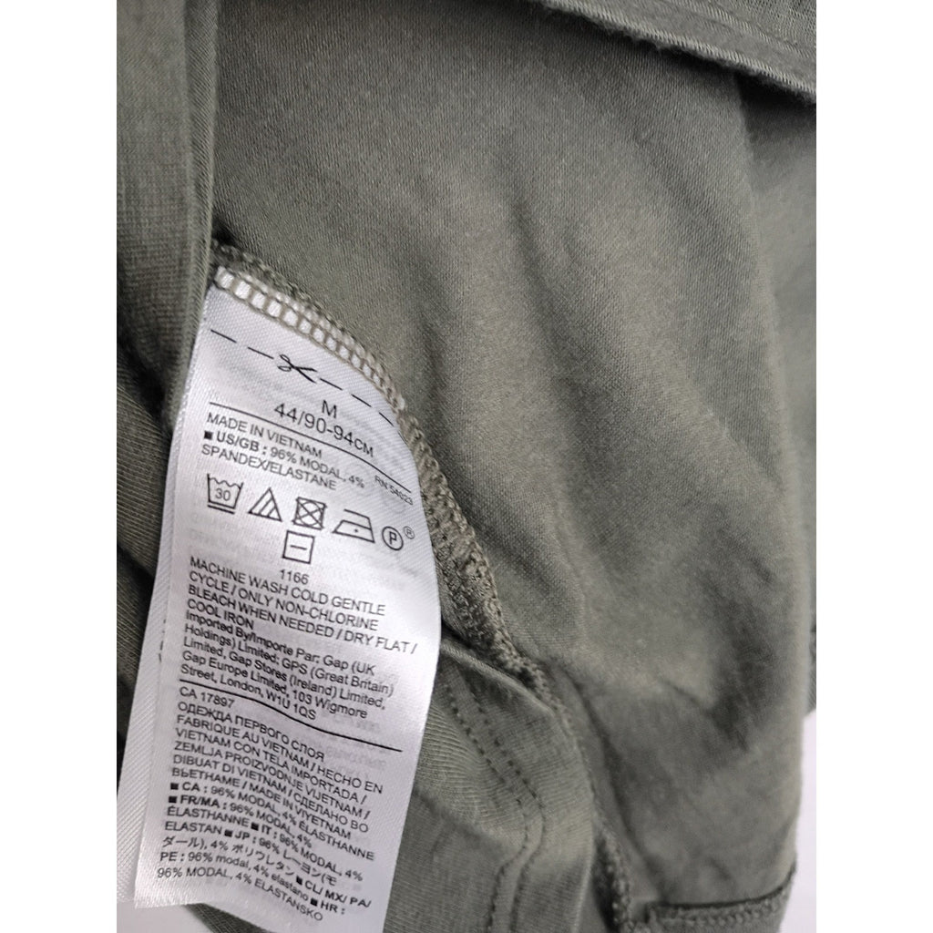 Banana Republic Olive Green Long Sleeve Crew Neck Modal Blend Top Size M