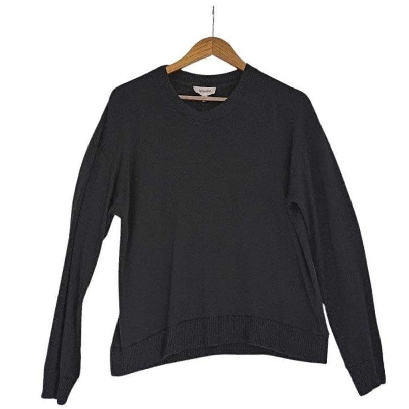 Everlane Black Crew Neck Long Sleeve Sweater Size Medium