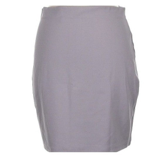 Aritzia Sunday Best Gray Knit Mini Skirt Soft Stretch Preppy Schoolgirl M NWOT