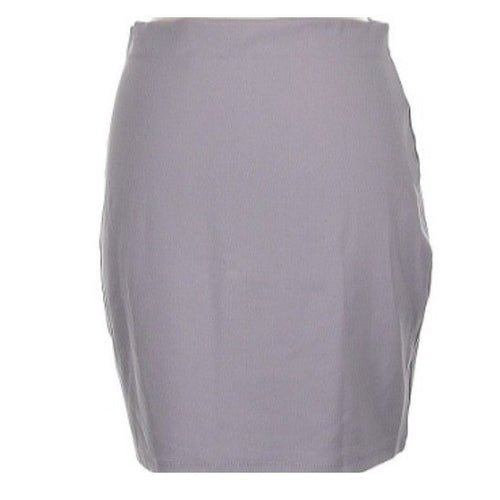 Aritzia Sunday Best Gray Knit Mini Skirt Soft Stretch Preppy Schoolgirl M NWOT