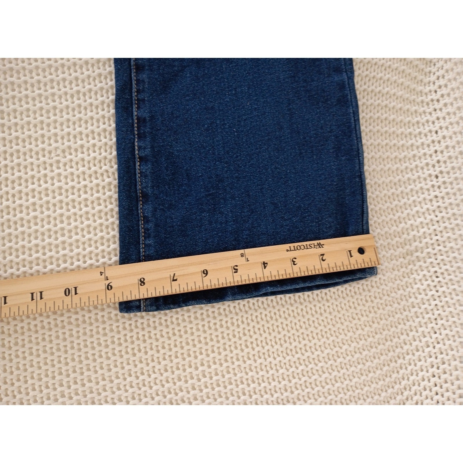 Nine Planet High Rise Bootcut Flare Jeans Dark Wash Stretch 29x28