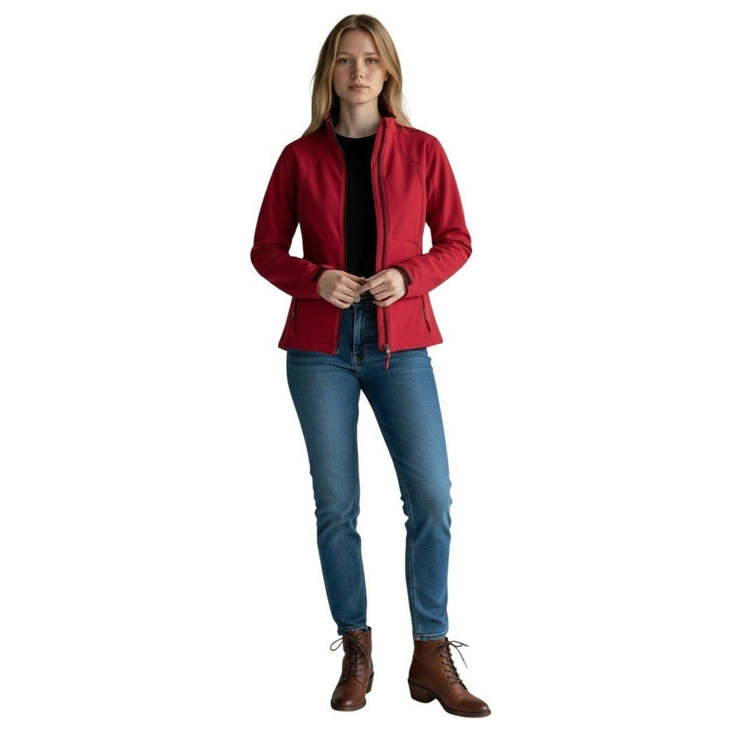Free Country Womens Softshell Jacket Magenta Pink Fleece Lined Size M RN 82608