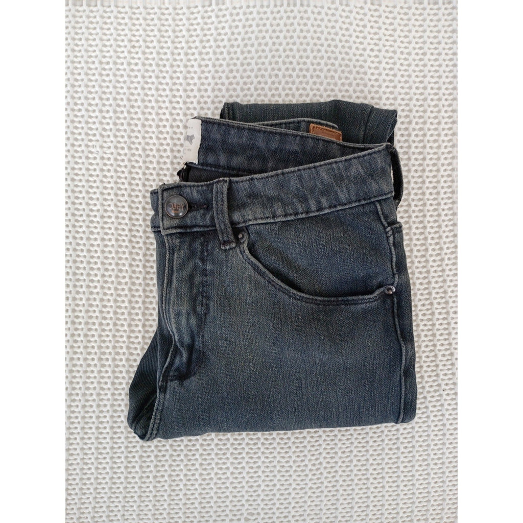 Obey Propaganda Skinny Jeggings Charcoal Grey Dark Wash Denim Women Size 28x30