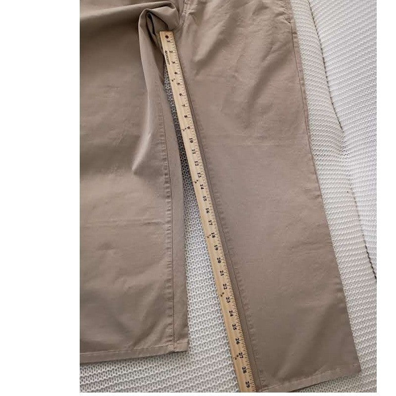 Gap Hudson Straight Leg Khaki Tan Chino Pants Mens 36x30 Cotton Trousers