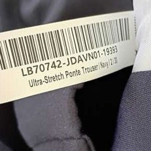 Quince Navy Blue Ultra Stretch Ponte Trouser Wide Leg Pants S W27 High Waisted