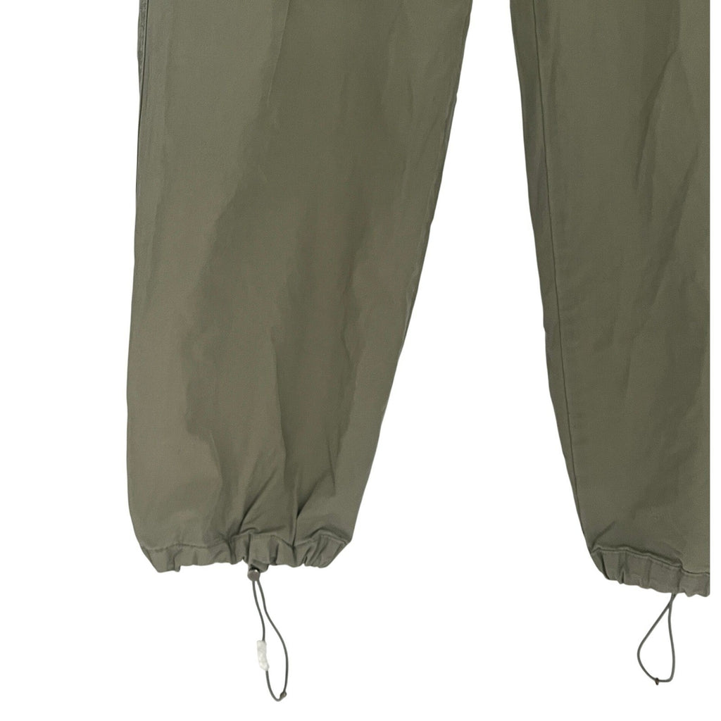 Banana Republic Olive Green Cargo Pants Drawstring Cropped Leg Size Fit 26)