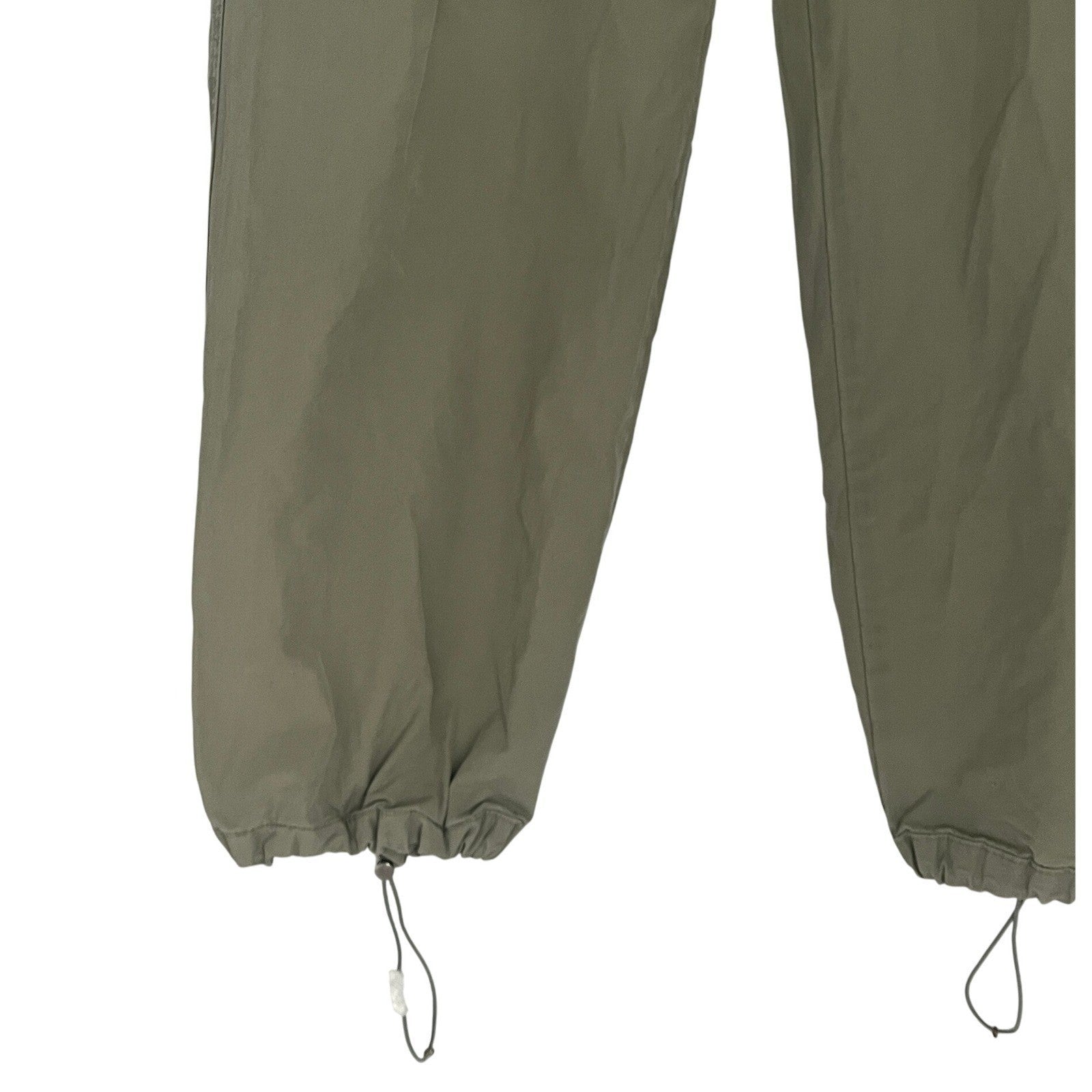 Banana Republic Olive Green Cargo Pants Drawstring Cropped Leg Size Fit 26)