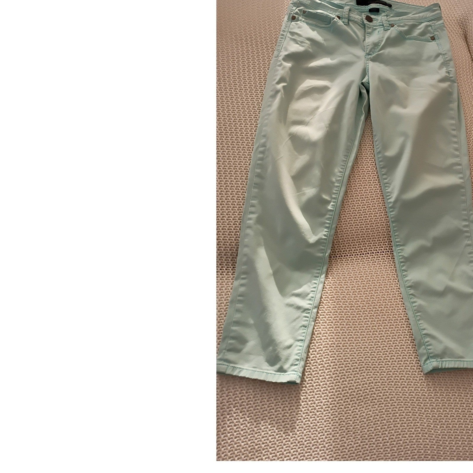 Calvin Klein Mint Skinny Pants Womens 27x26 Clean Girl Spring Trousers