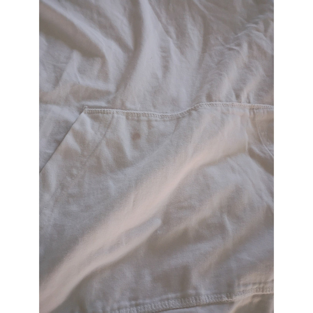 Kenneth Cole - NWOT White Long Sleeve Hoodie 98% Cotton Pocket Drawstring M