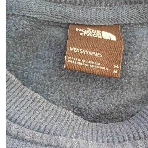 The North Face Blue Crewneck Sweatshirt Mens Medium Logo Graphic Outdoor