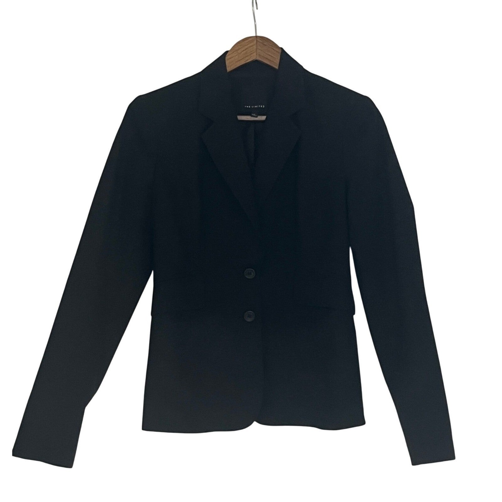 The Limited Classic Tailored Black Two Button Blazer Jacket Size 4 Professional
