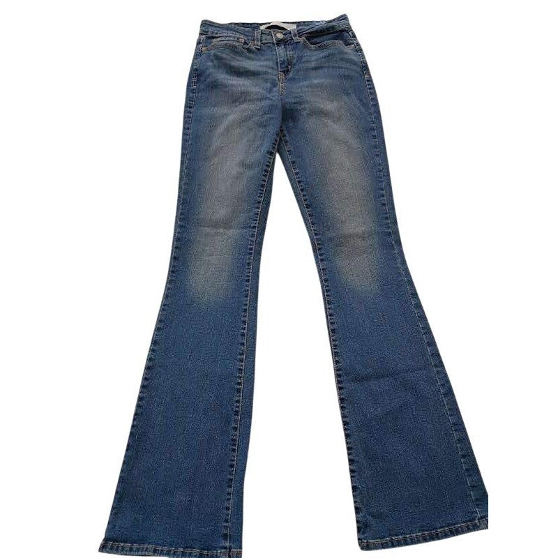Levi Strauss Signature Gold Label Mid Rise Bootcut Jeans Blue Medium Wash 28x32T