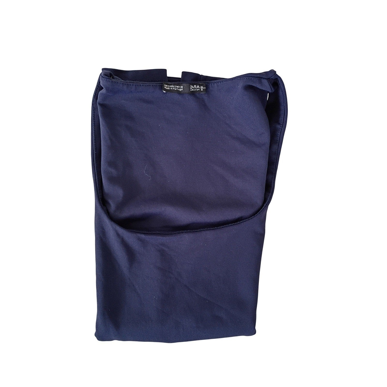 ZARA Collection Navy Blue Sleeveless Tank Top Made in Portugal