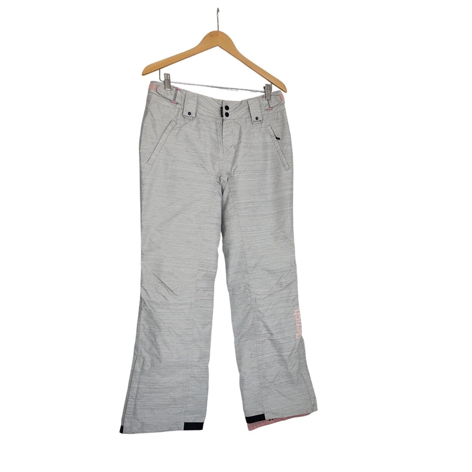 Bench Ski NWT Snow Pants Gray White Textured Waterproof Insulated Womens Small