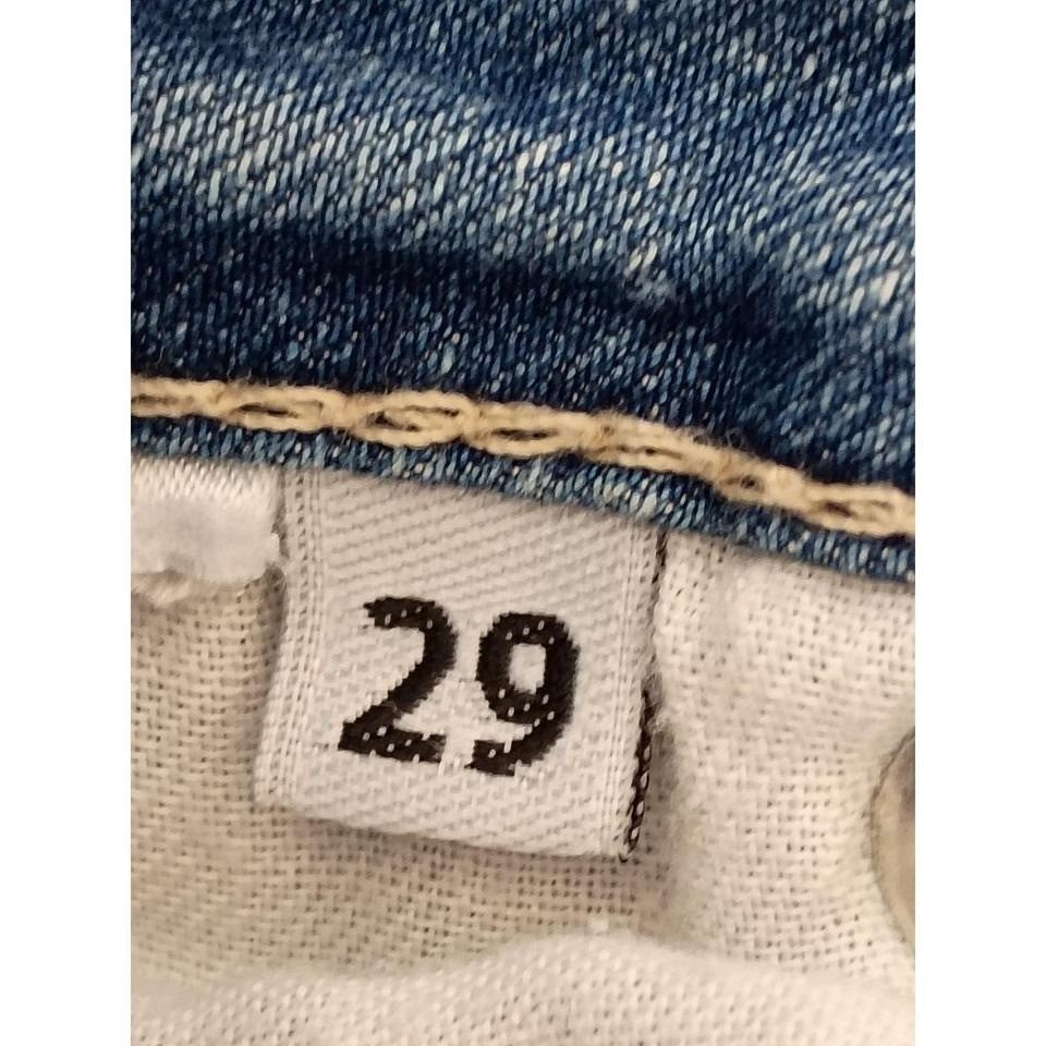 GUESS Power Ultra Skinny Jeans Women 29 Blue Wash Distressed Stretch Denim