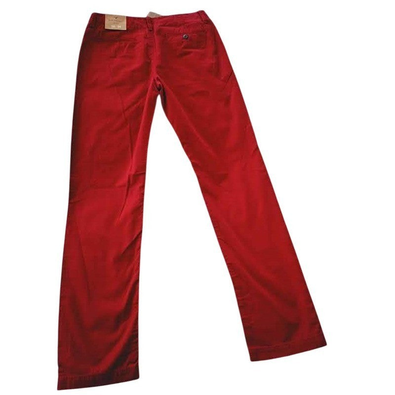 American Eagle Red Chino Pants 30x34 NWT Slim Straight Classic Vibrant