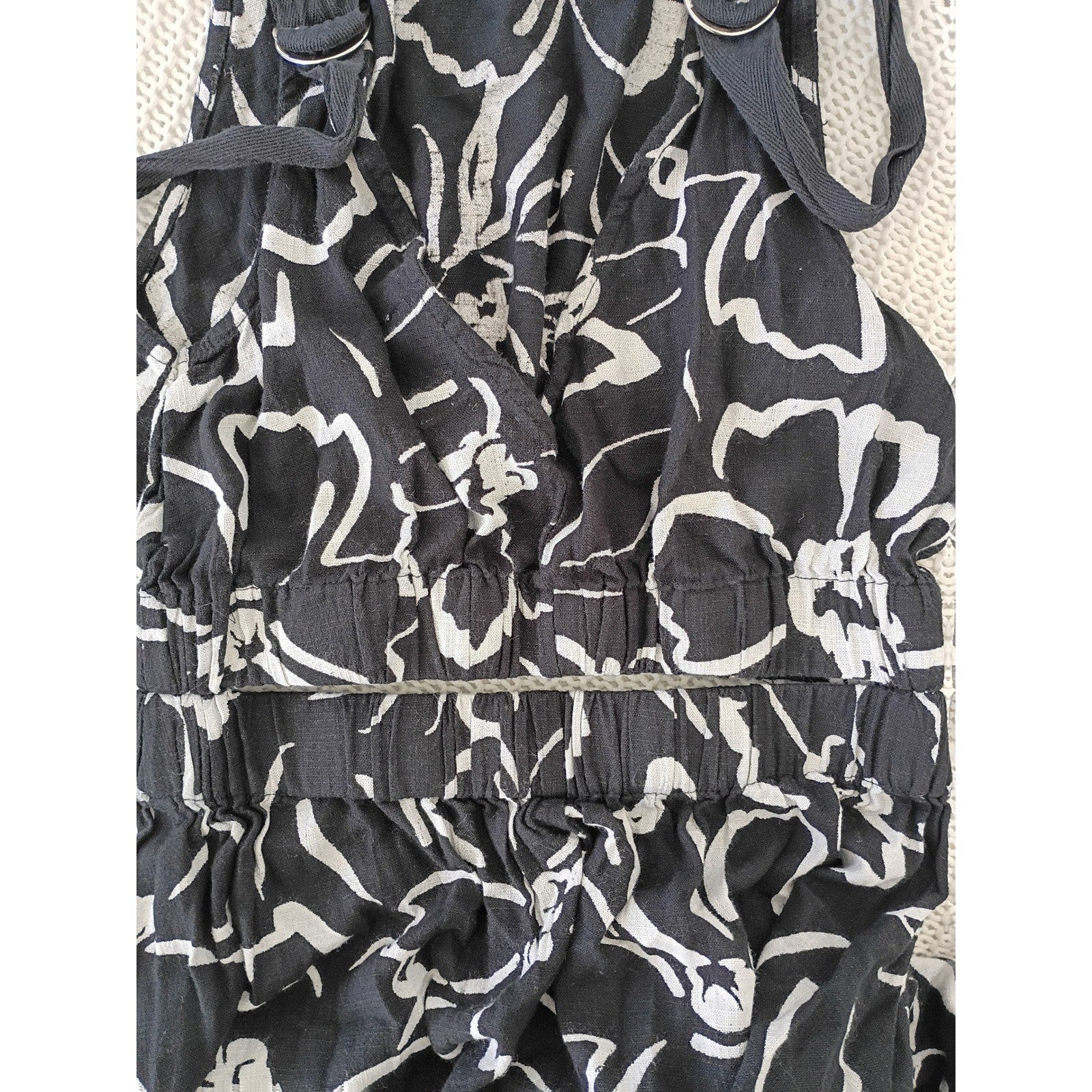 ASOS DESIGN Tall Black White Floral Cutout Maxi Dress Fits S Slveless Summer