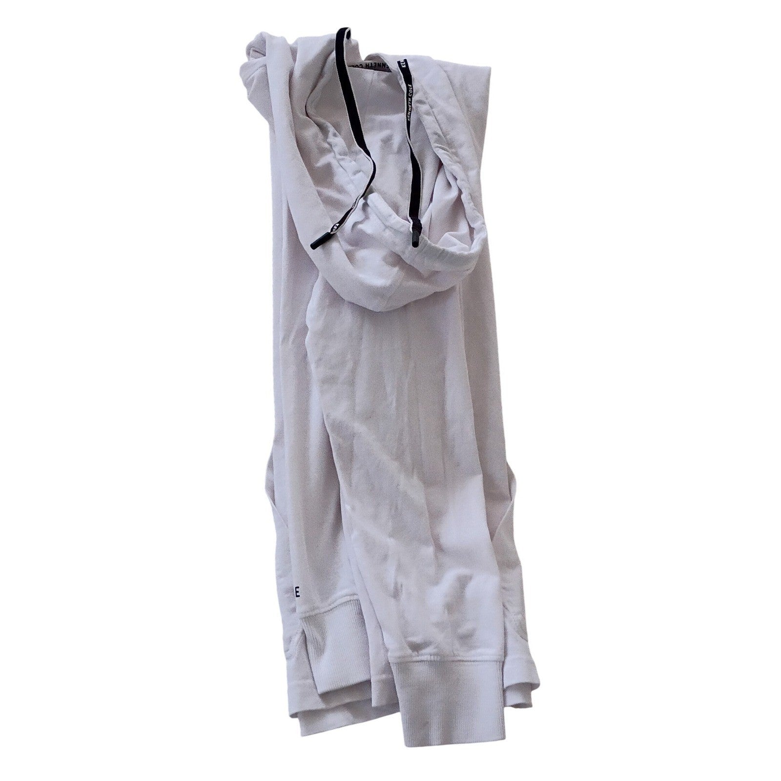 Kenneth Cole - NWOT White Long Sleeve Hoodie 98% Cotton Pocket Drawstring M