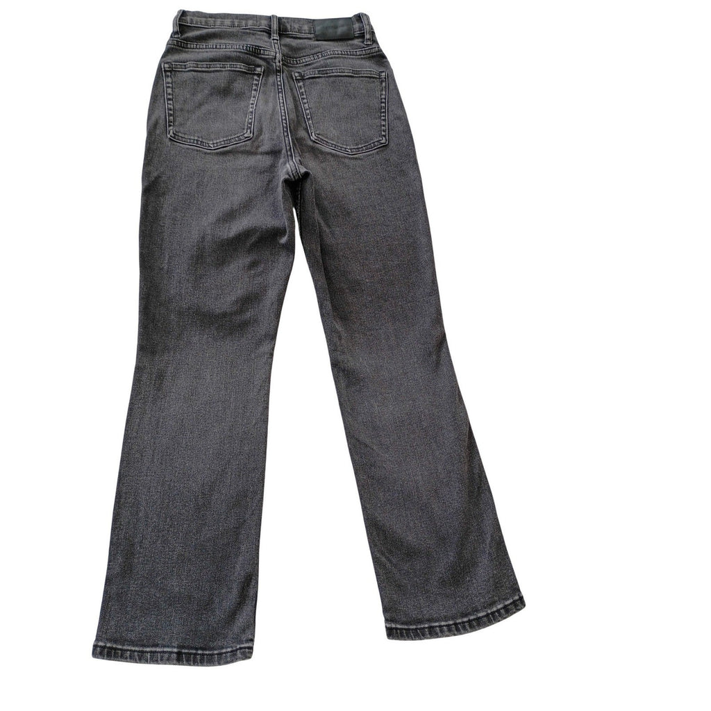 Everlane The Cheeky Bootcut Crop Jean Washed Black High Rise 26x26 Stretch