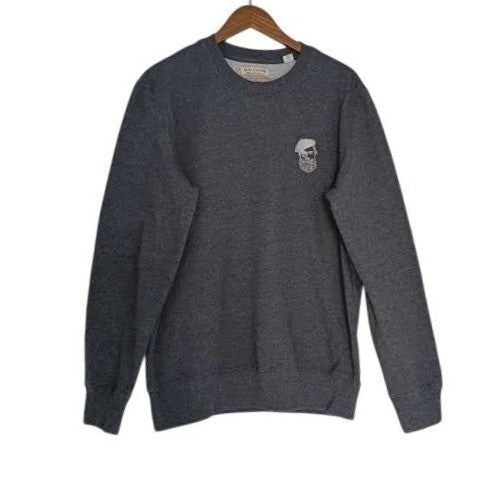 Katxi Clothing Sweatshirt L Dark Gray Skull Graphic Recycled Organic Cotton Euro