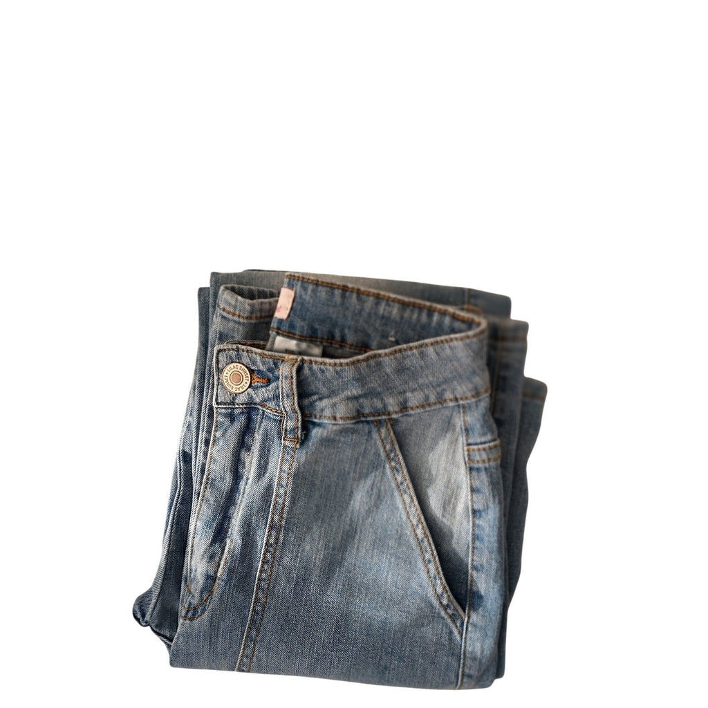 LILAC SUNSET Light Blue Denim Cargo Pants 24x31T