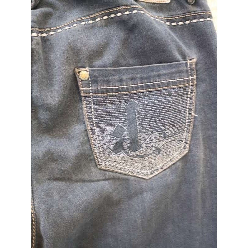 VTG Kouture Kimora Lee Simmons Y2K McBling Embroidered Jeans Dark W28x29 Low Ris