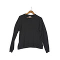 Splendid Collection Black Long Sleeve Crew Neck Knit Sweater Top Womens Medium