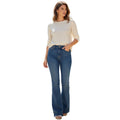 Nine Planet High Rise Bootcut Flare Jeans Dark Wash Stretch 29x28
