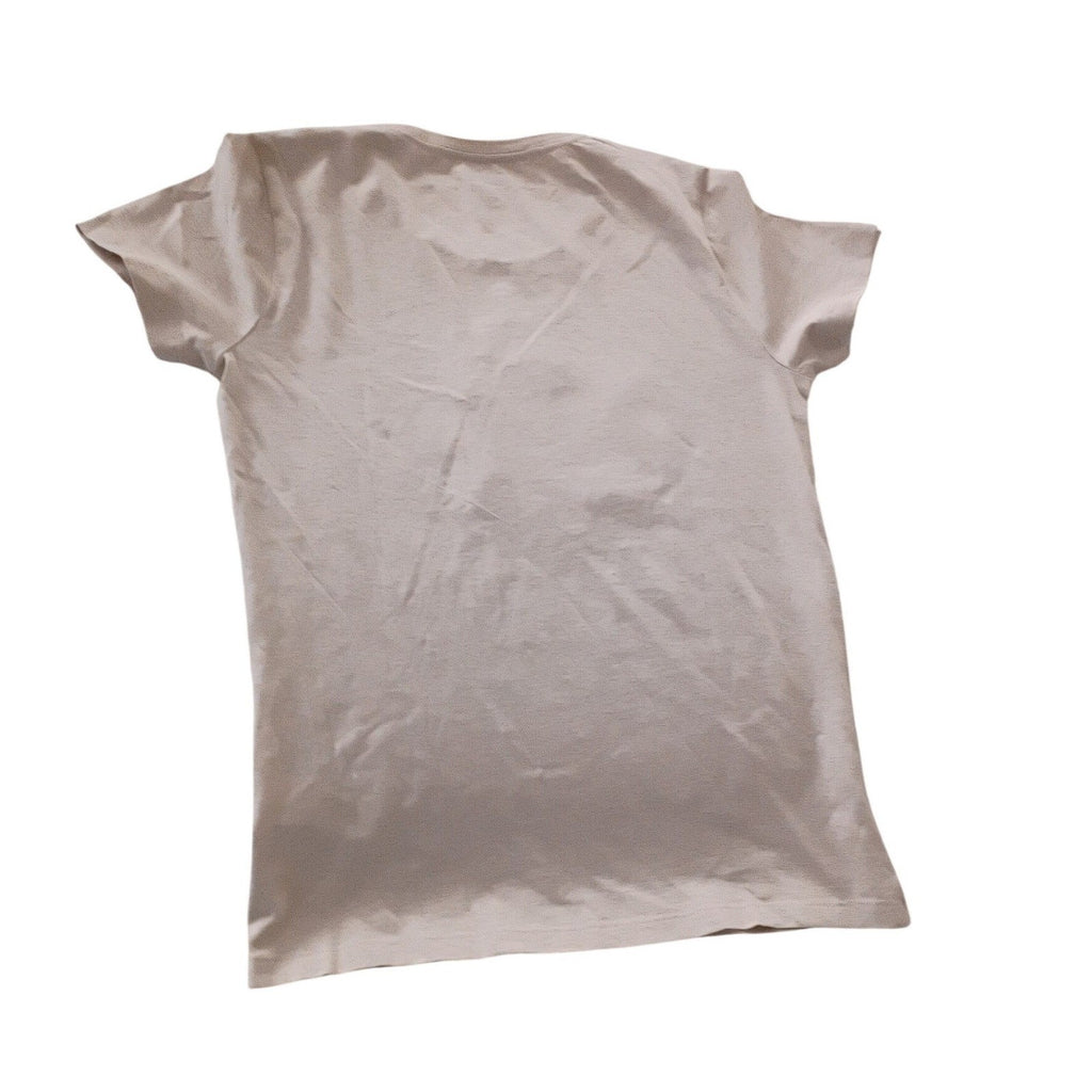 J.Crew NWT Collector Pumpkin Sequin Graphic Tee Shirt Beige 100% Cotton S