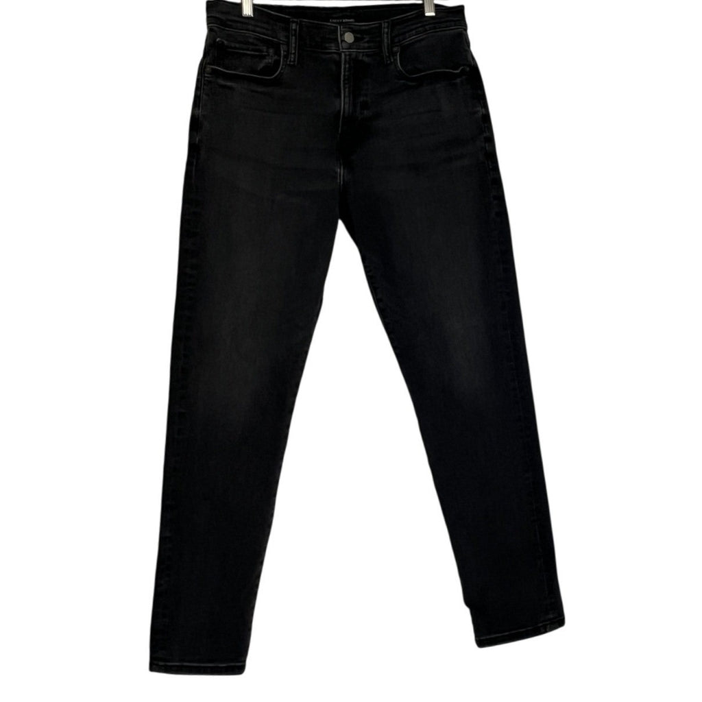 Lucky Brand Men's Black Straight Leg Jeans W33 L32 NWOT Classic Minimalist