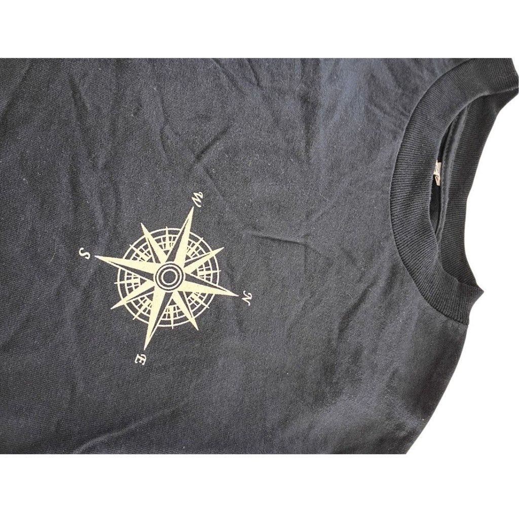 Alstyle Apparel Compass Rose Know Him Make Him Known Long Sleeve T Shirt Navy S