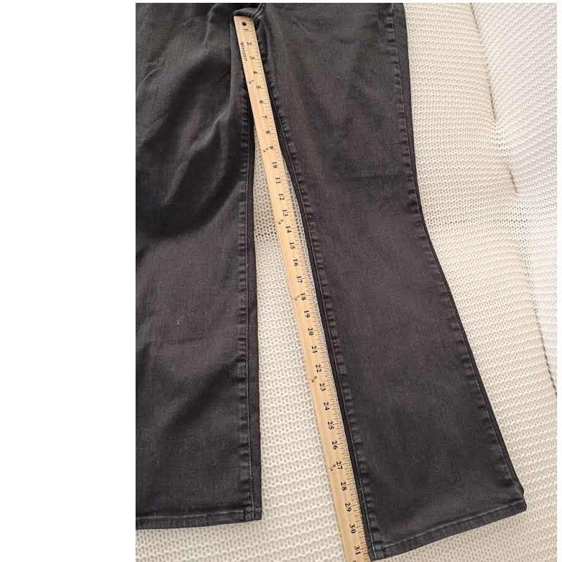 NYDJ Barbara Bootcut Jeans Black Lift Tuck Womens 14