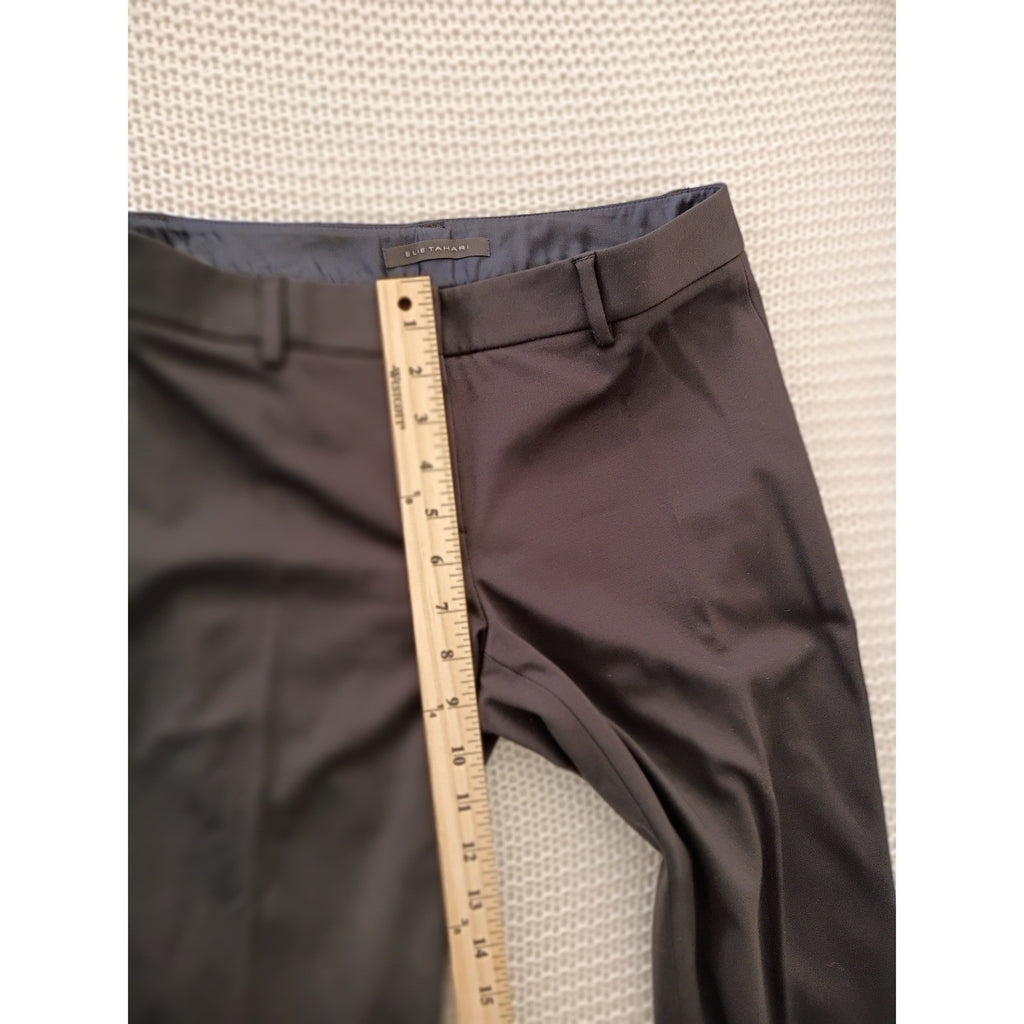 Elie Tahari Black Flare Leg Dress Pants Womens 28 Tailored Career Trousers