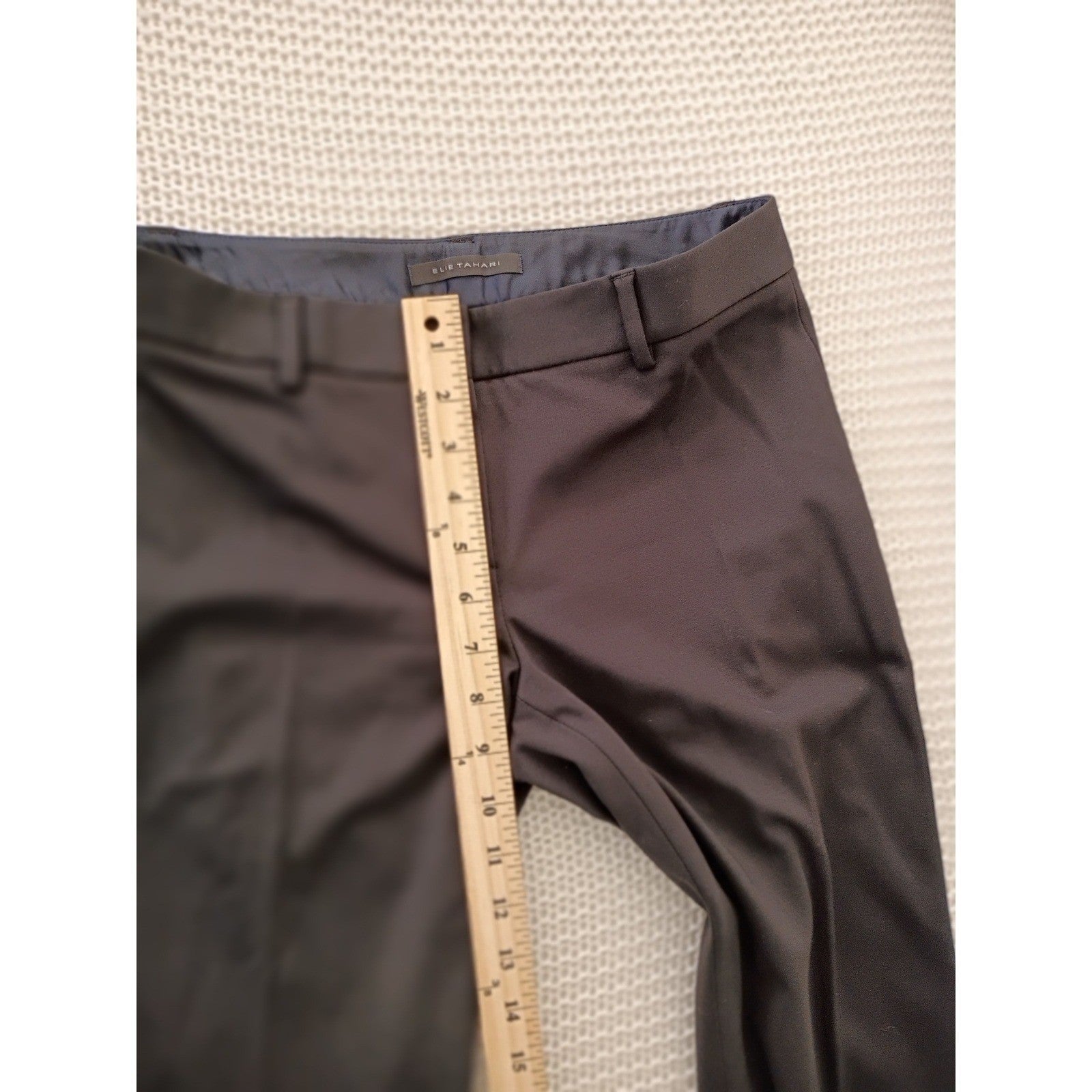 Elie Tahari Black Flare Leg Dress Pants Womens 28 Tailored Career Trousers