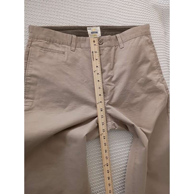 Gap Hudson Straight Leg Khaki Tan Chino Pants Mens 36x30 Cotton Trousers