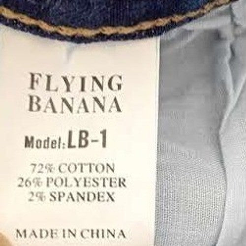 Flying Banana High Rise Flare Jeans 28x32 Medium Wash Bell Bottom Cowgirl Boho