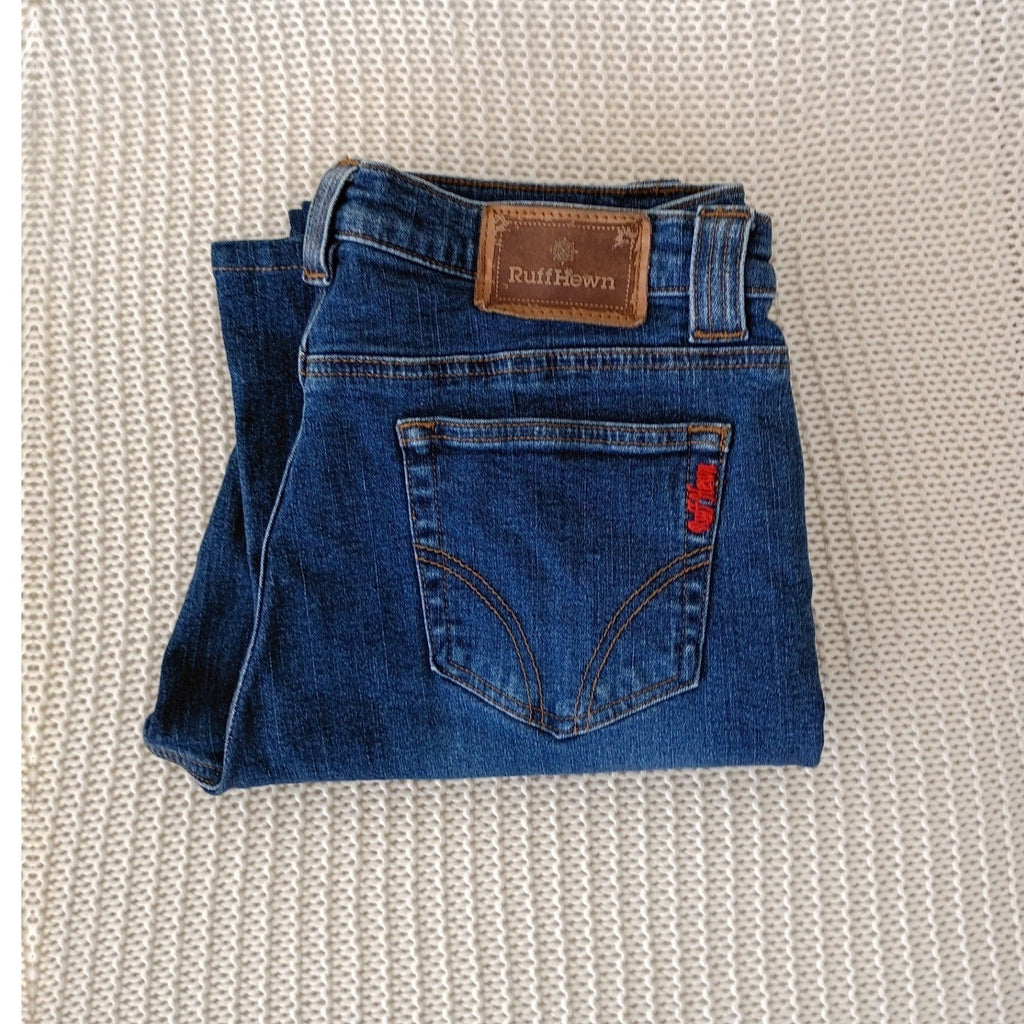 RuffHewn Womens Bootcut Jeans Size 10 30x31 Mid Wash Blue Stretch Denim