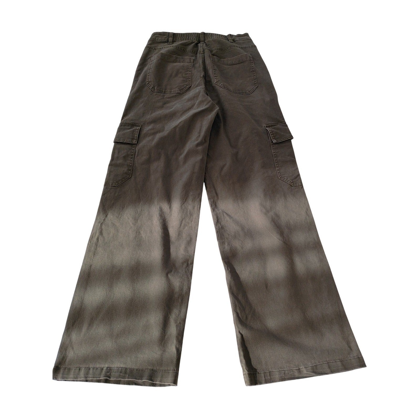 Wild Fable Y2K Olive Cargo Pants Wide Leg High Rise Stretch Twill Small NWOT