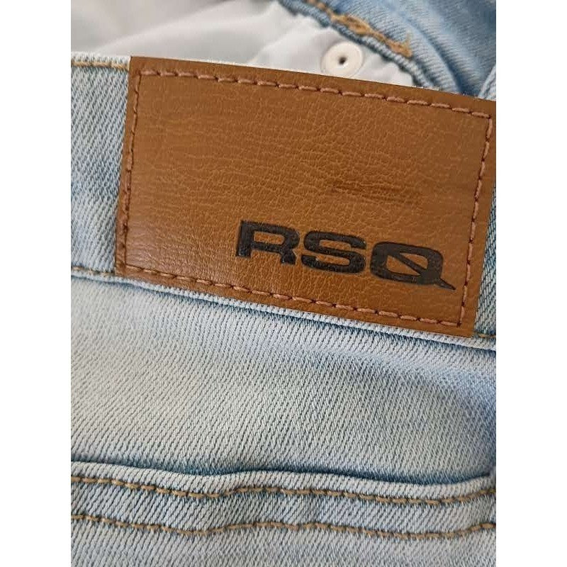 RSQ Mens Slim Straight Jeans Light Wash 29x30 Skate Streetwear Minimalist Y2K